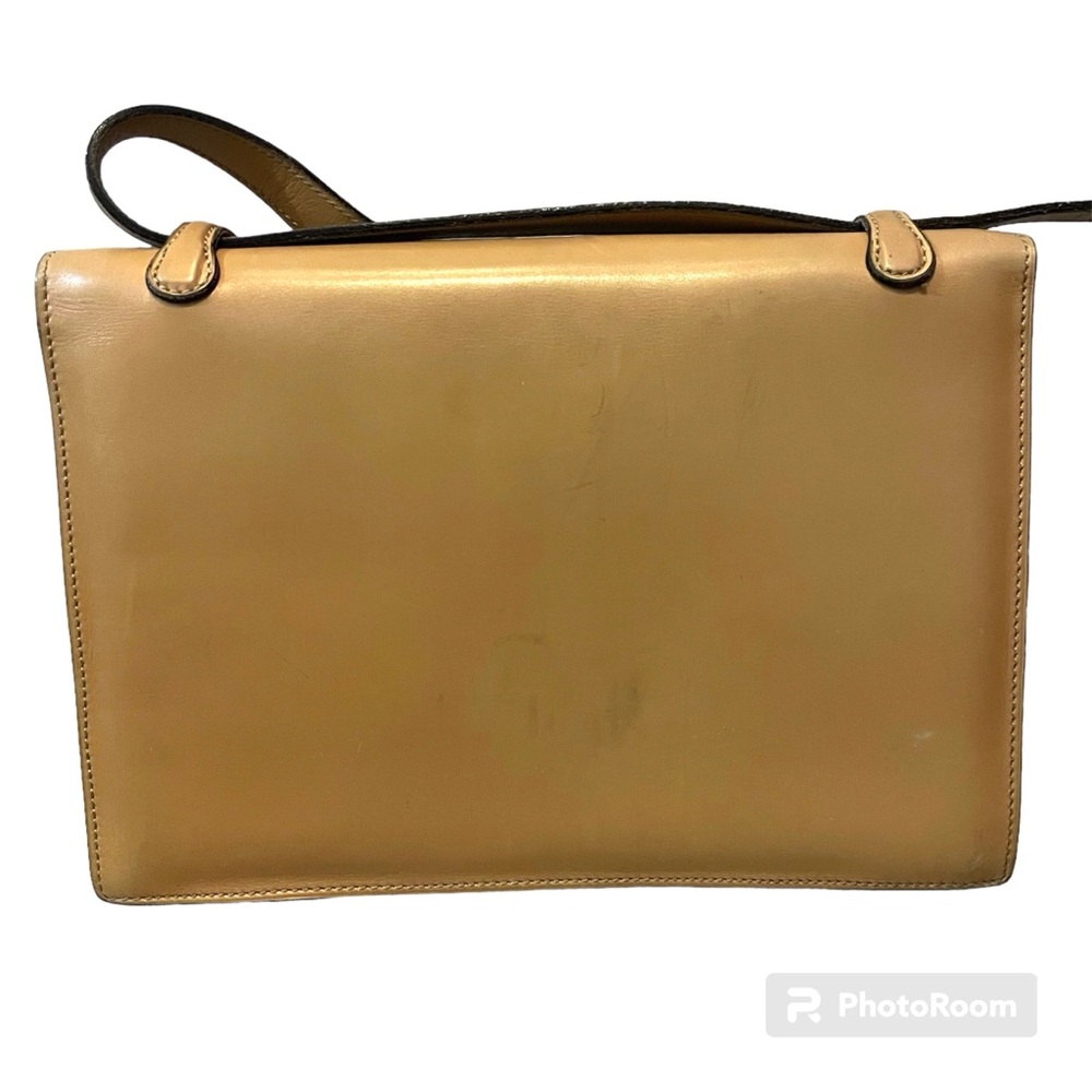 CELINE Authentic Vintage Tan Envelope Flap Shoulder Crossbody Bag with COA - Picture 3 of 17